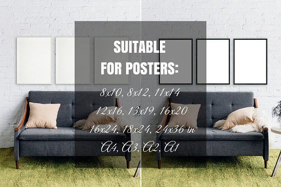 Poster Frame Mockup Template in Print Mockups - product preview 1