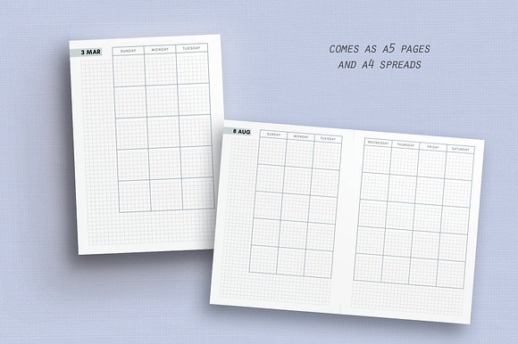 Daily, Weekly, Monthly - Hobonichi in Stationery Templates - product preview 5