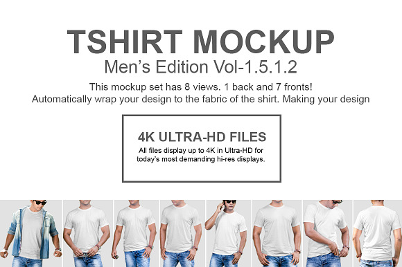 Mens Tshirt Mockup Vol 1.5.1.2 in Product Mockups - product preview 1