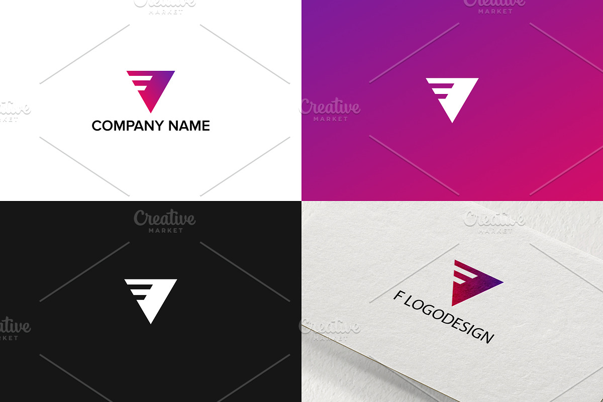 Letter F logo design in Logo Templates - product preview 8