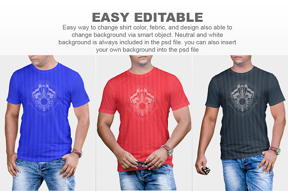 Mens Tshirt Mockup Vol 1.5.1.2 in Product Mockups - product preview 4