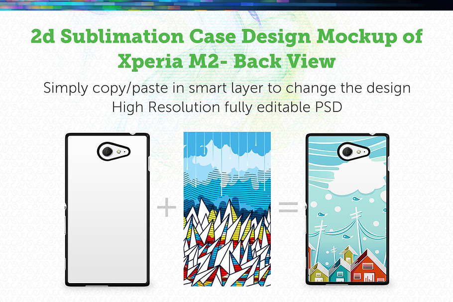 Xperia M2 2d Sublimation Mock-up in Product Mockups - product preview 8