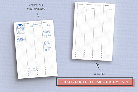 Daily, Weekly, Monthly - Hobonichi in Stationery Templates - product preview 6