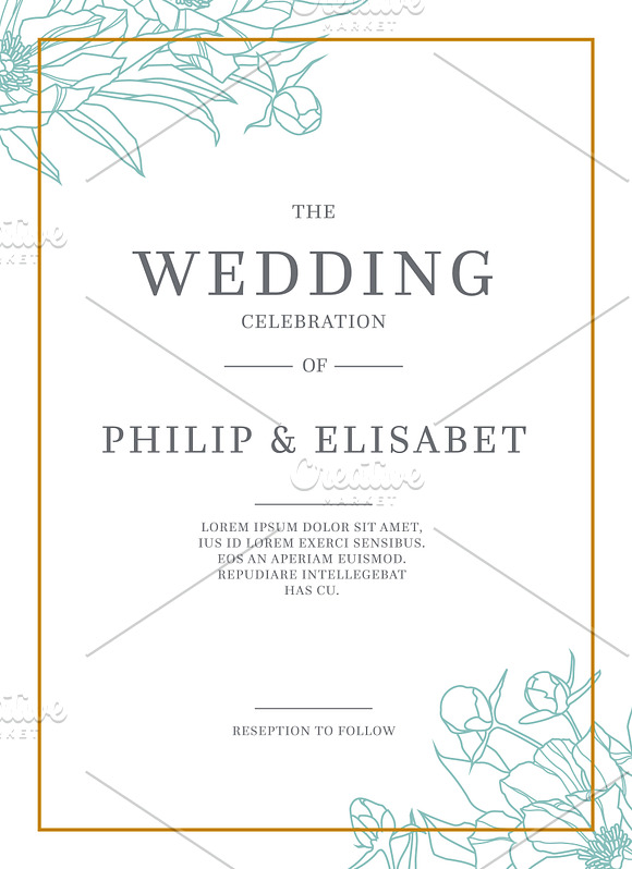 Wedding Invitation Set in Wedding Templates - product preview 1