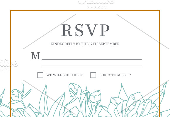 Wedding Invitation Set in Wedding Templates - product preview 2