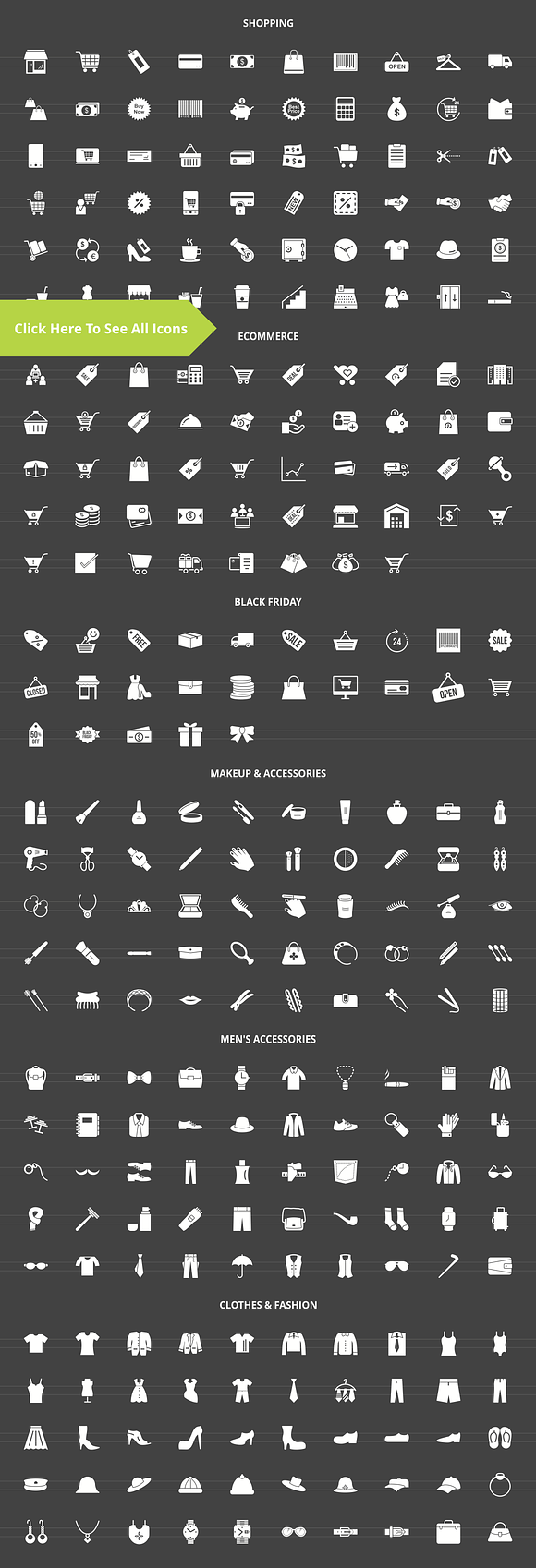 284 Shopping Glyph Inverted Icons in Graphics - product preview 1