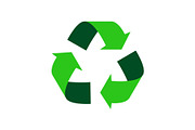 Green recycle logo