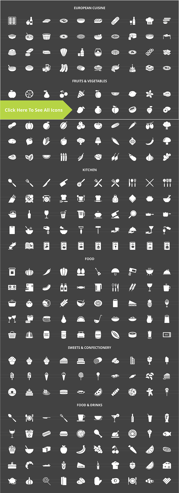 270 Food & Drinks General Glyph Icon in Graphics - product preview 1