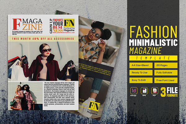 Fashion Minimalistic Magazine