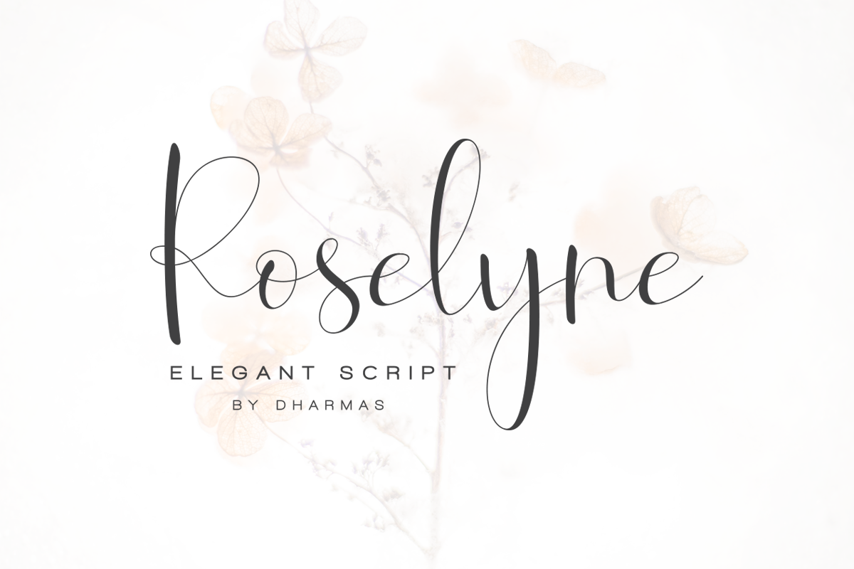 Roselyne - Caligraphy Script in Script Fonts - product preview 8