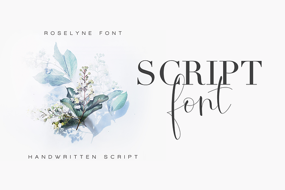 Roselyne - Caligraphy Script in Script Fonts - product preview 1