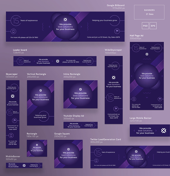 Banners Pack | Marketing Agency in Templates - product preview 2