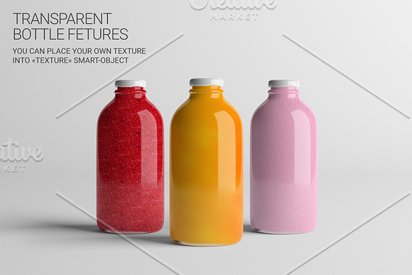 Juice Bottle Mockup in Product Mockups - product preview 2