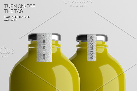 Juice Bottle Mockup in Product Mockups - product preview 10