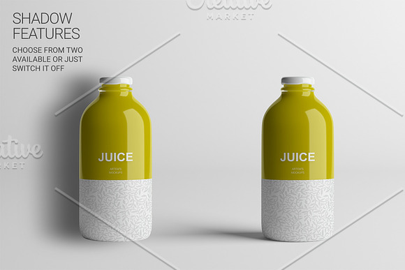 Juice Bottle Mockup in Product Mockups - product preview 11