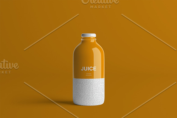 Juice Bottle Mockup in Product Mockups - product preview 14