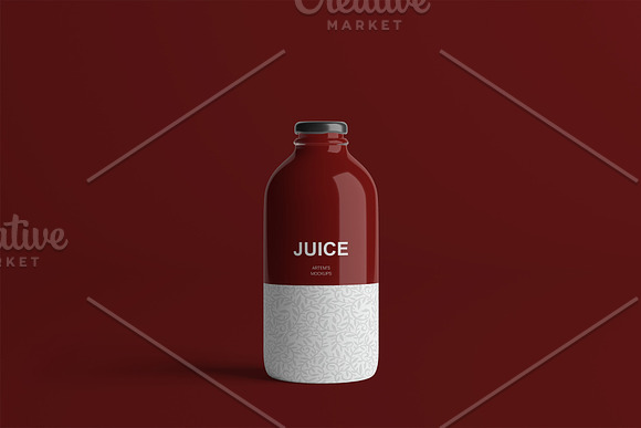 Juice Bottle Mockup in Product Mockups - product preview 15