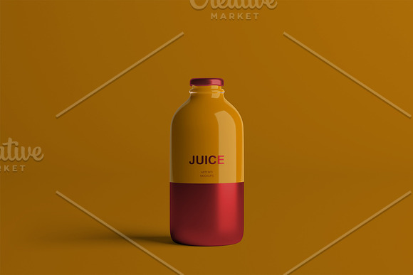 Juice Bottle Mockup in Product Mockups - product preview 16