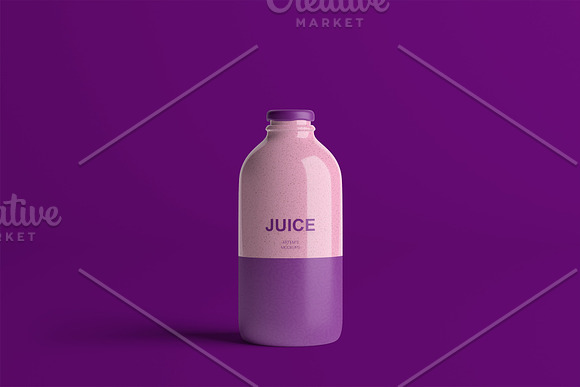 Juice Bottle Mockup in Product Mockups - product preview 18