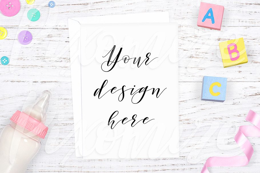 Nursery Card Mockup Photo in Product Mockups - product preview 8