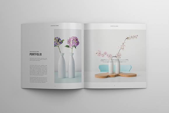 Floral Portfolio in Brochure Templates - product preview 1