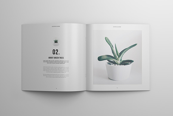 Floral Portfolio in Brochure Templates - product preview 7