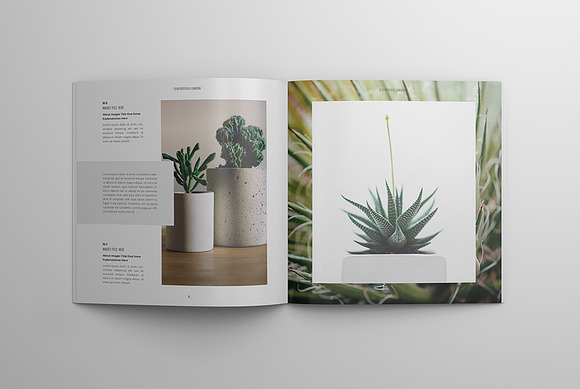 Floral Portfolio in Brochure Templates - product preview 8