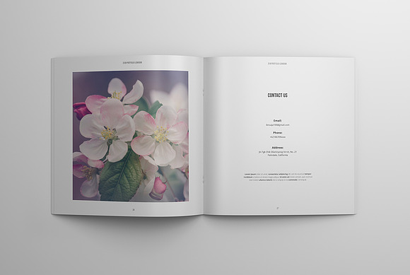 Floral Portfolio in Brochure Templates - product preview 13