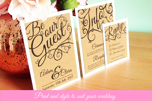 Elegant Wedding Invitation Suite in Wedding Templates - product preview 2