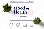 Food & Health icons