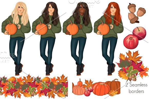 Happy Fall Autumn Design Kit in Illustrations - product preview 5
