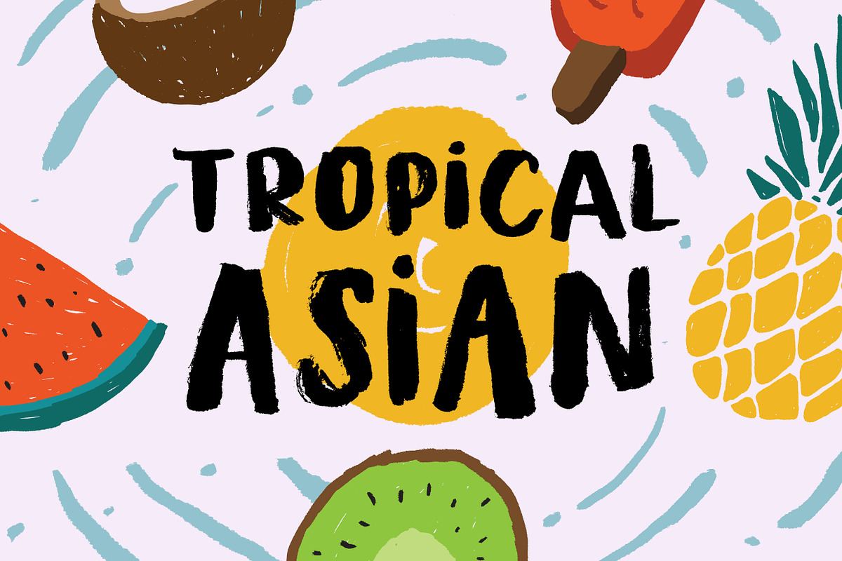 Tropical Asian - Organic Brush Font in Display Fonts - product preview 8