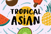 Tropical Asian - Organic Brush Font