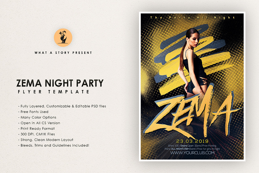 Zema Night Party in Flyer Templates - product preview 8