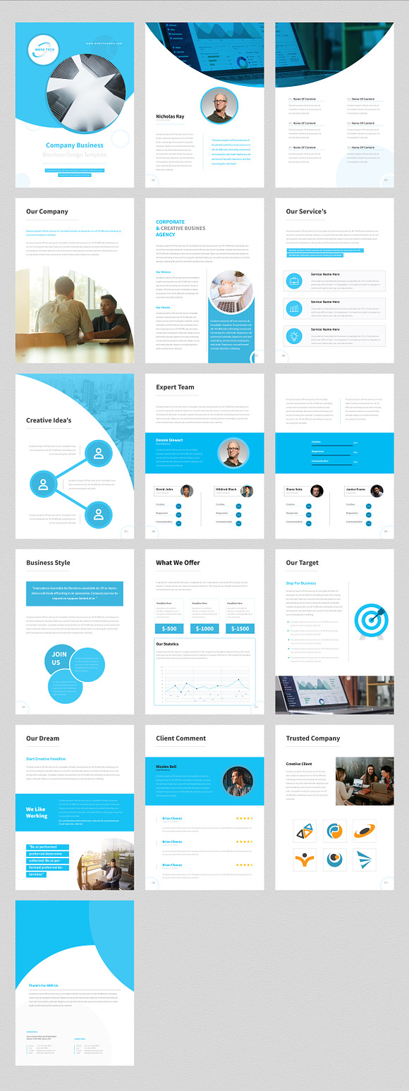 Brochure Design: 16 Pages in Brochure Templates - product preview 2