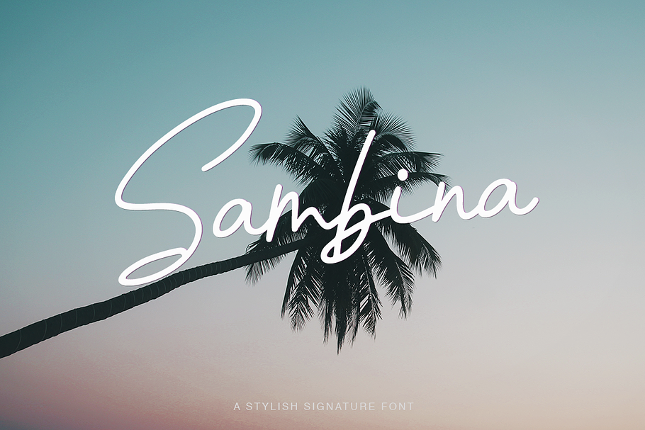 Sambina in Script Fonts - product preview 8