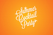 Summer cocktail party vintage.