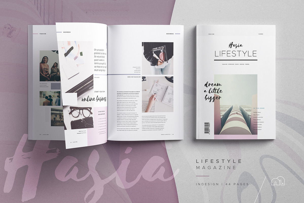 Hasia - Lifestyle Magazine in Magazine Templates - product preview 8