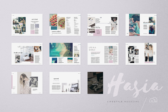 Hasia - Lifestyle Magazine in Magazine Templates - product preview 9