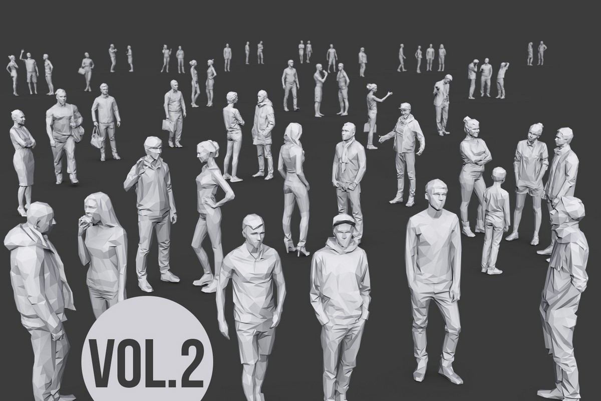 Complete Lowpoly People Pack Vol. 2 in People - product preview 8