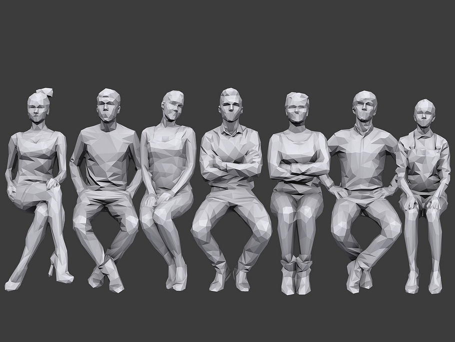 Complete Lowpoly People Pack Vol. 2 in People - product preview 6