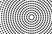 Circles shape a black and white tunn
