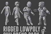 Rigged Lowpoly Childrens Pack