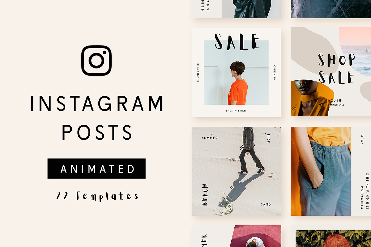 Instagram Animated Posts - Minimal in Instagram Templates - product preview 8