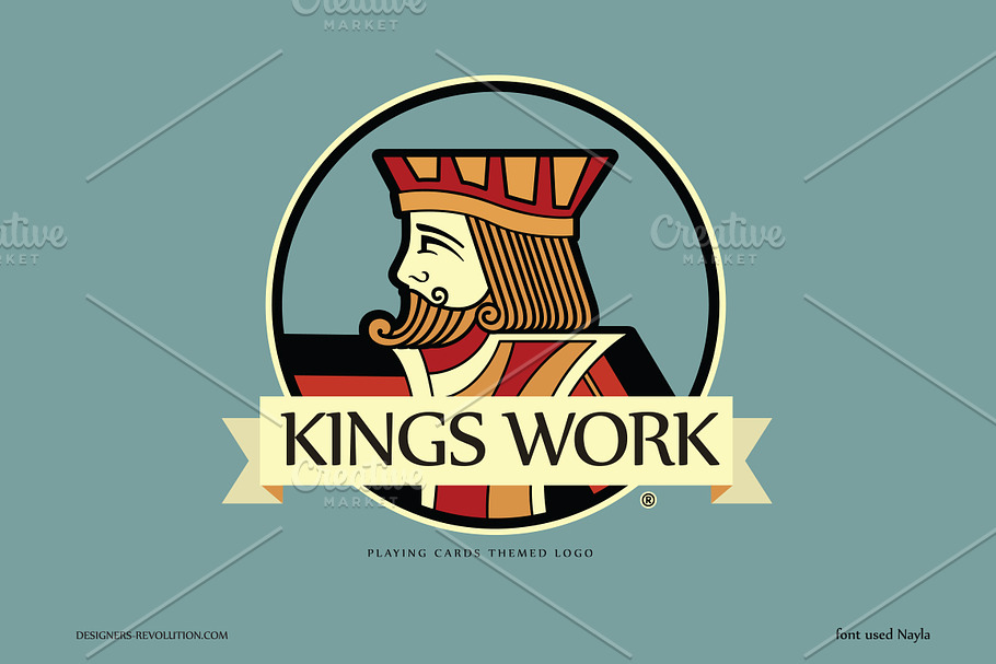 PLAYING CARDS KING LOGO in Logo Templates - product preview 8