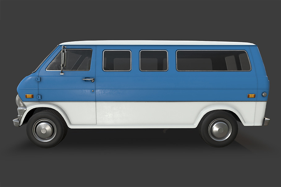 Retro Van in Vehicles - product preview 3
