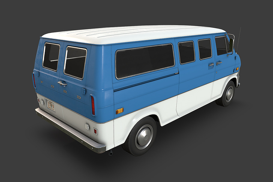 Retro Van in Vehicles - product preview 5
