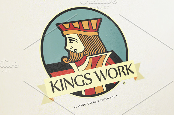 PLAYING CARDS KING LOGO in Logo Templates - product preview 2