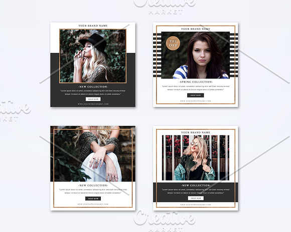 Social Media Templates Set in Instagram Templates - product preview 1
