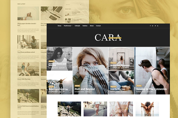 Cara - Magazine WordPress Theme in WordPress Magazine Themes - product preview 1